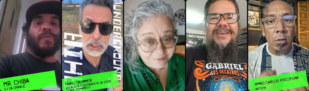 VOZES DA CENA - confira os depoimentos no YouTube