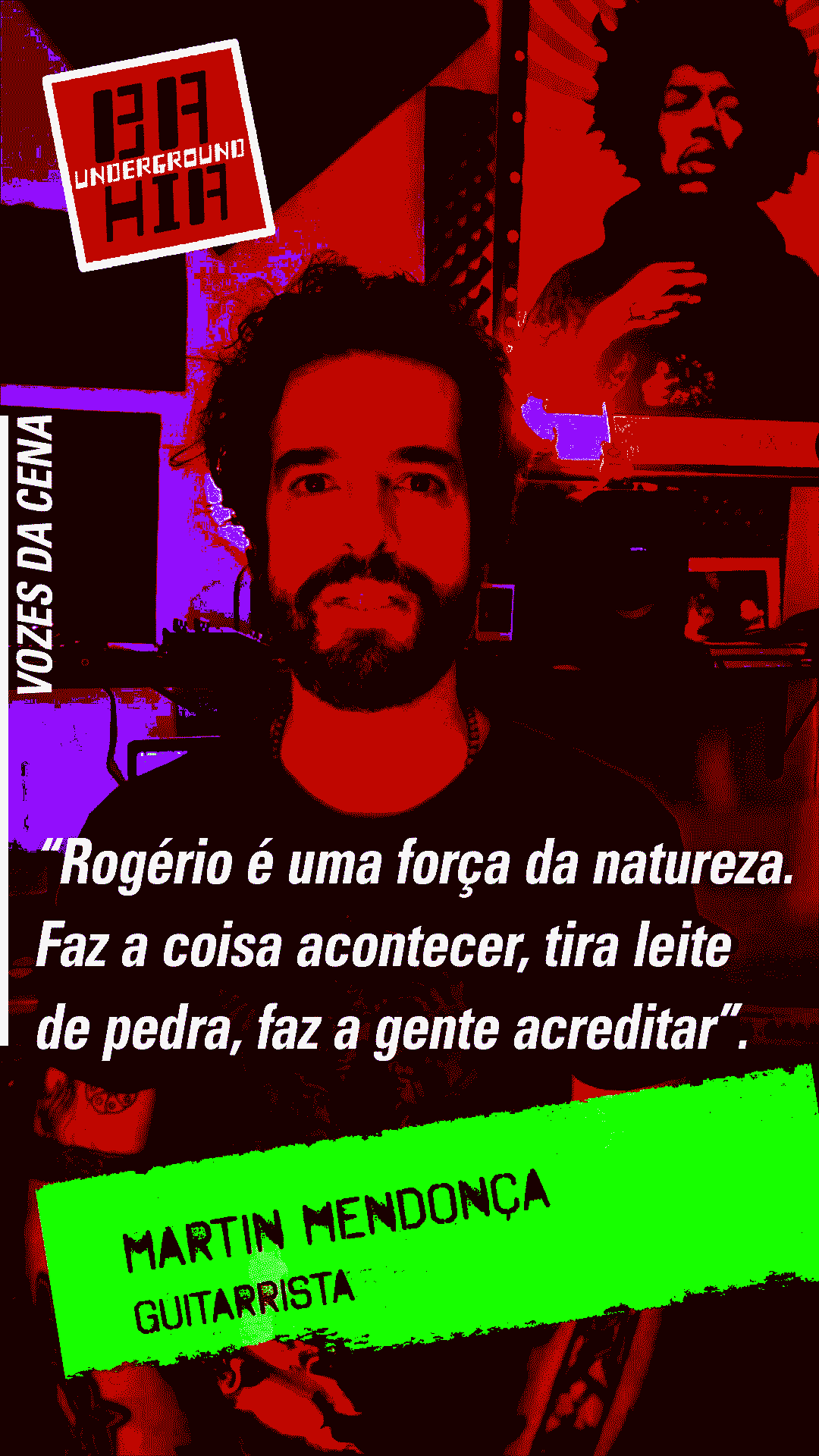 Detail view of Bahia Underground official Instagram profile screenshot