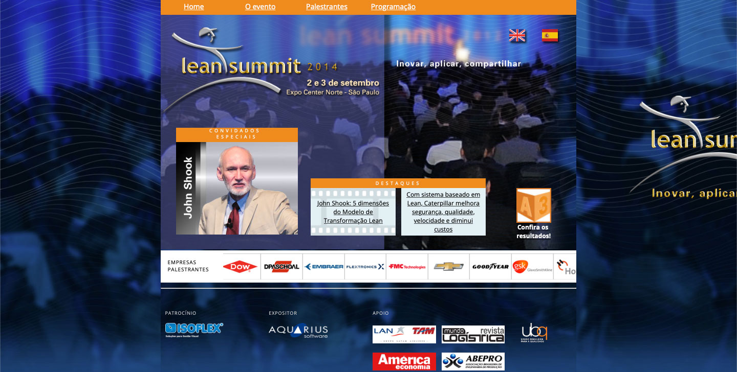 Détails de la page d'atterrissage du Lean Summit 2014