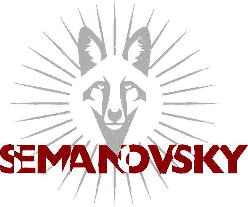 Criação da marca Semanovsky completa, criada por Nêio Mustafa, designer gráfico em São Paulo.