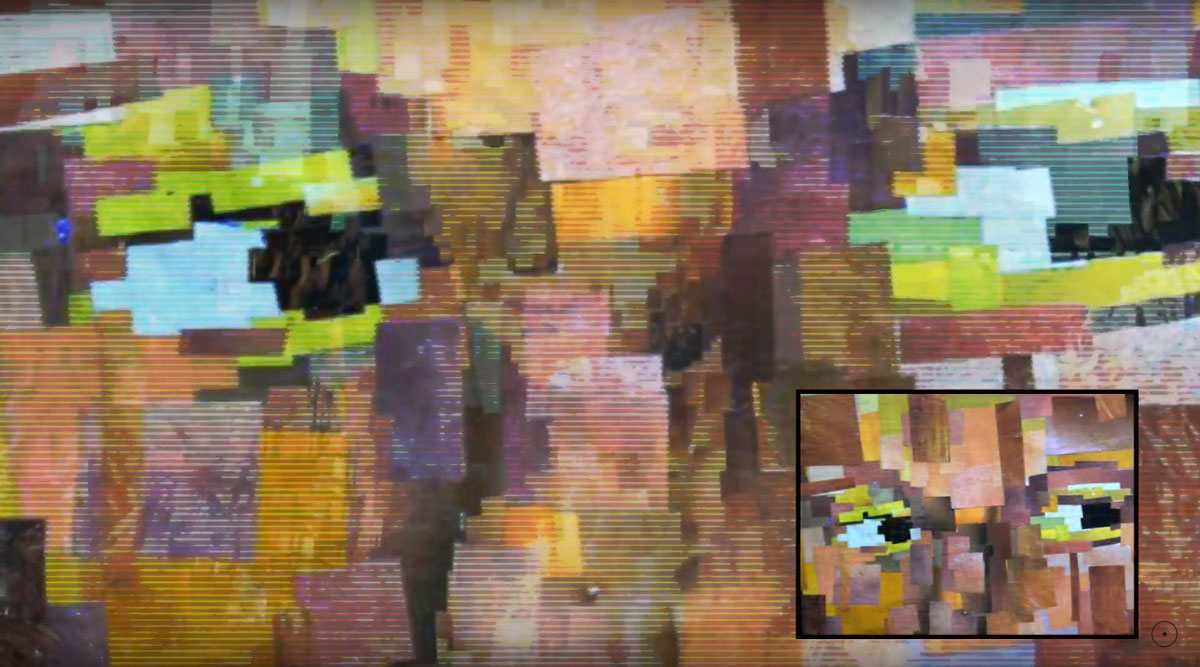 A Monalisa Favelada - detalhe da colagem de Lúcio Mustafá